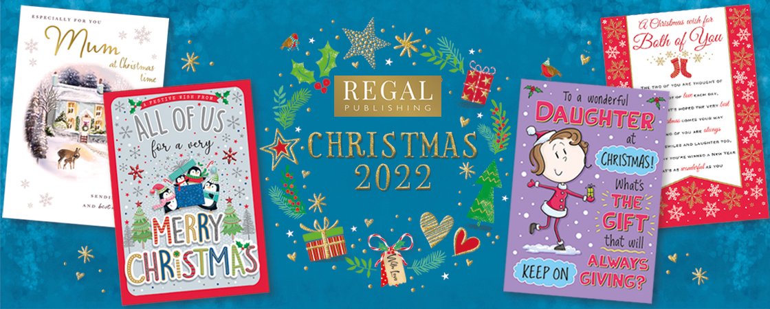 Christmas Card Grandson & Partner 9 x 6 inches Regal Publishing 
